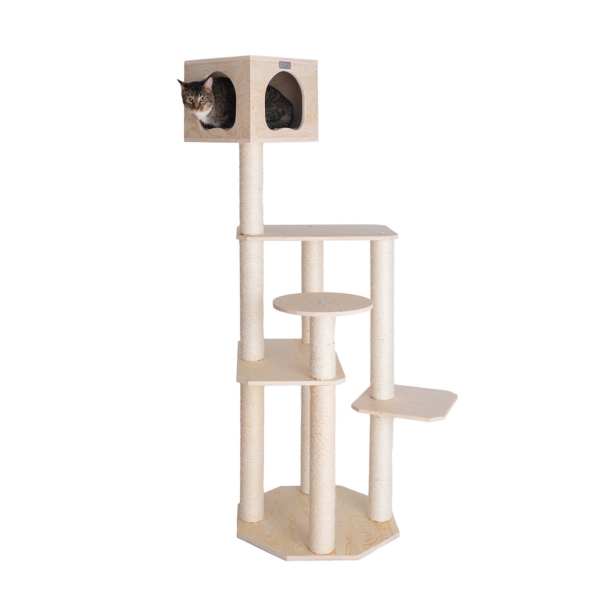 69" Multi-platform Premium Wood Cat Tree from Armarkat