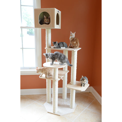 69" Multi-platform Premium Wood Cat Tree from Armarkat