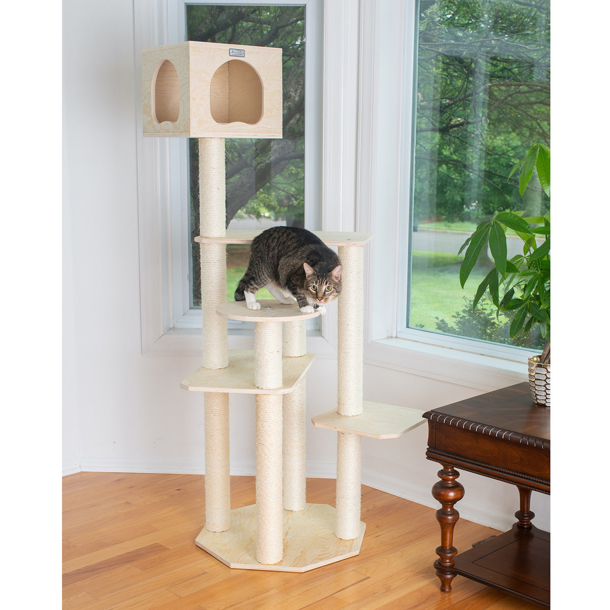 69" Multi-platform Premium Wood Cat Tree from Armarkat
