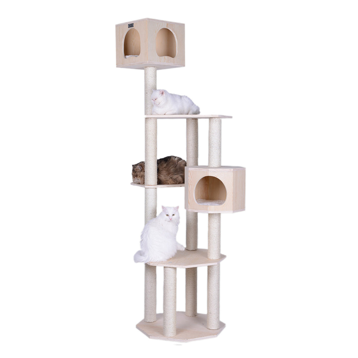 85" Multi-platform Premium Wood Cat Tree from Armarkat