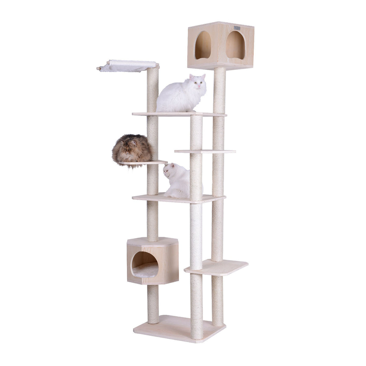 89" Multi-platform Premium Wood Cat Tree from Armarkat