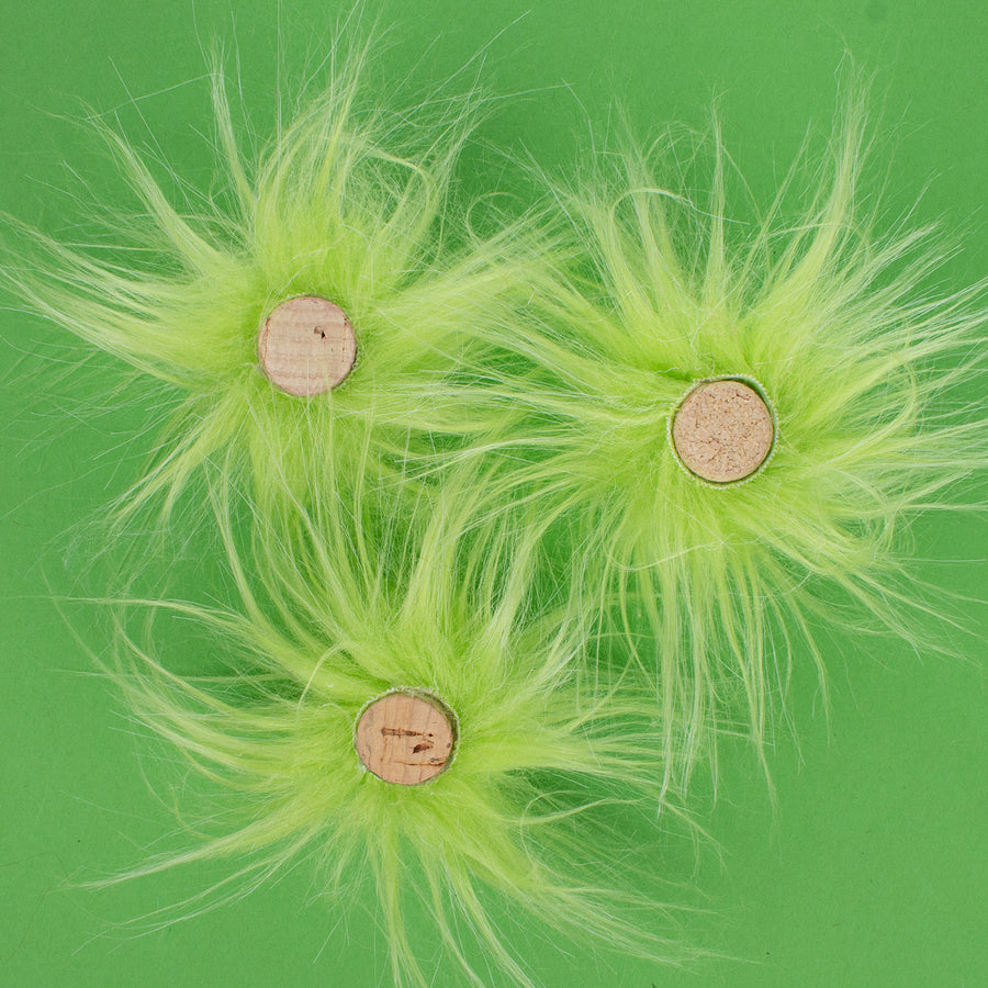 Catnip Snowball & Fur Cork Cat Toy Set (set of 3 toys)