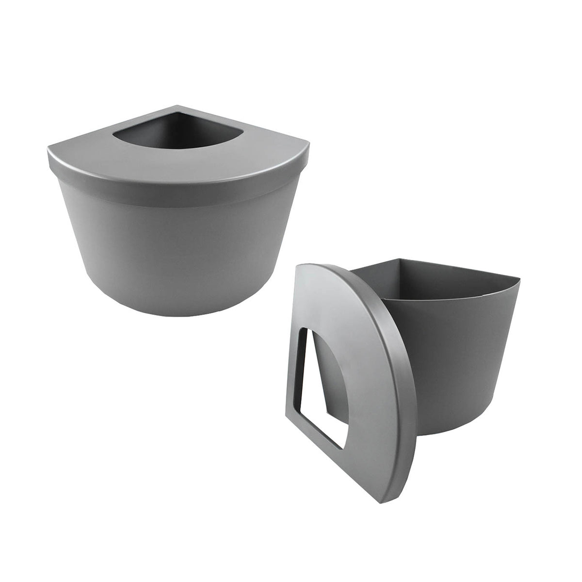 Kitangle Seamless Covered Litter Box :: Corner Style Top Entry
