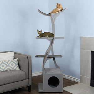Lotus Cat Tower from The Refined Feline