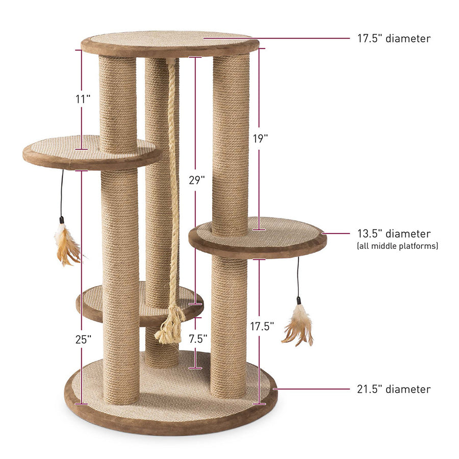 Multi-tiered Cat Scratching Post and Climber from Prevue Pet