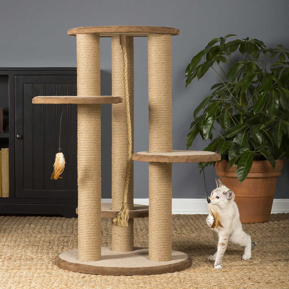 Multi-tiered Cat Scratching Post and Climber from Prevue Pet