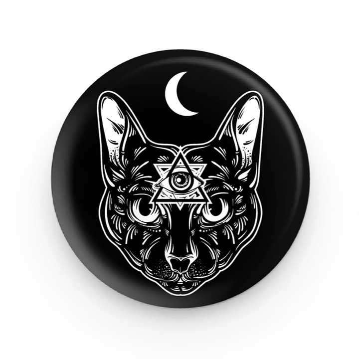 Mystical Moon Cat Pin