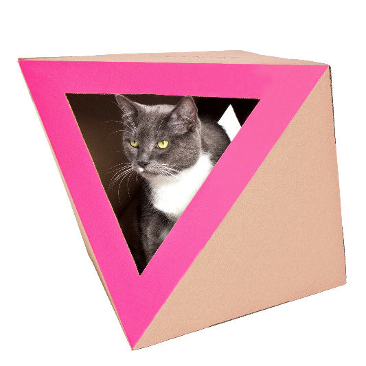 OCTACAT Contemporary Cardboard Cat Hideaway from Catchitecture