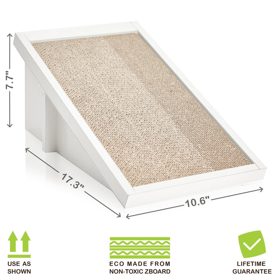 Eco-friendly Non Toxic Incline Cardboard Cat Scratcher from Way Basics