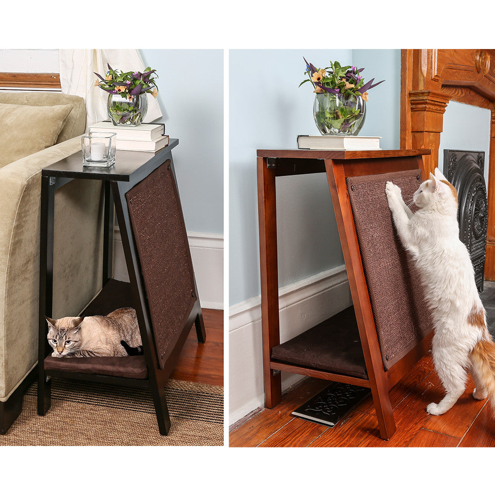 A-Frame Side Table, Cat Bed & Scratcher from The Refined Feline