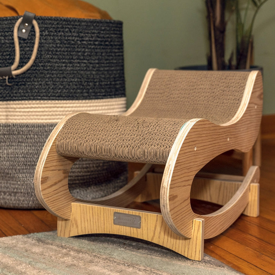 Wooden Cat Rocking Chair & Scratcher from Armarkat