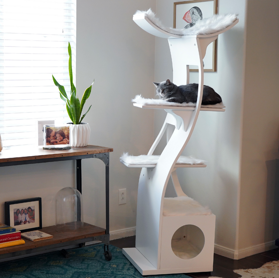 Lotus Cat Tower from The Refined Feline