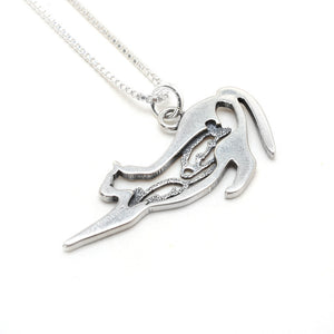 Sterling Silver Satisfied Cat Pendant (chain sold separately)