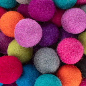 Eco-friendly Wool Felt Ball Cat Toys (Set of 3 toys)