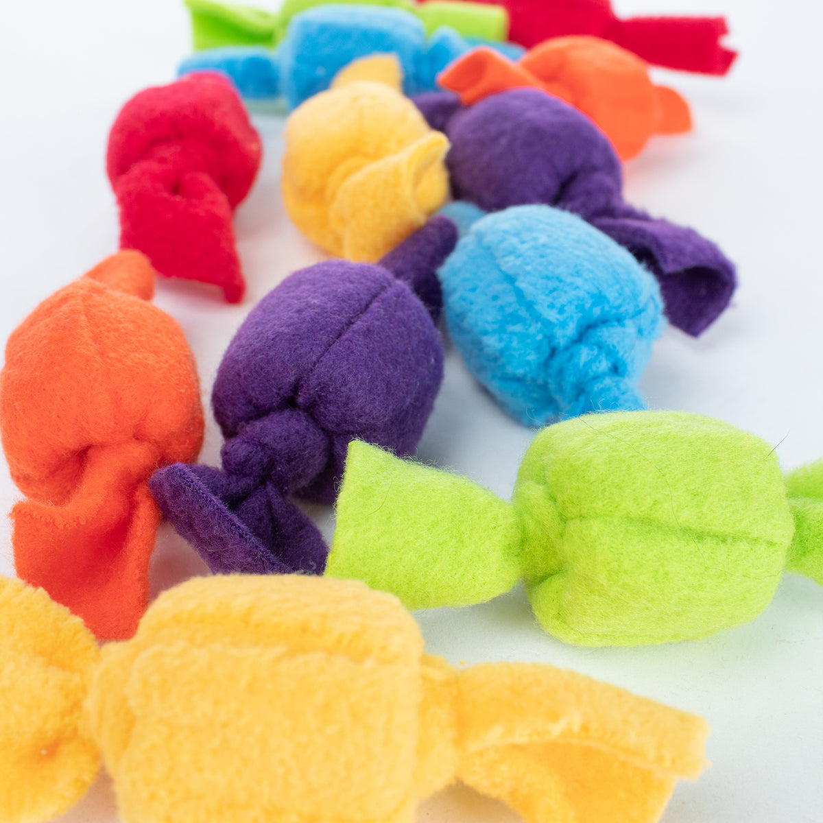 Taffy Roll Cat Toys :: RAINBOW COLLECTION (set of 6 toys)