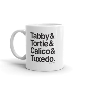 CATS Helvetica Name List Ceramic Mug