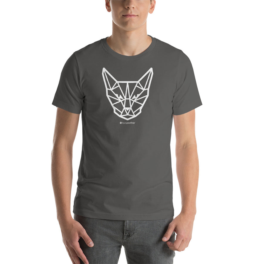 Geometric Cat Head Short-Sleeve Unisex T-Shirt